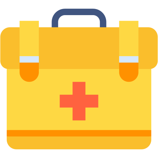 bolsa de primeros auxilios icono gratis