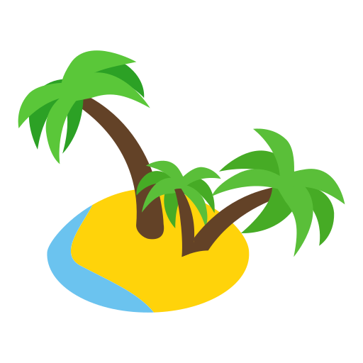 isla tropical icono gratis