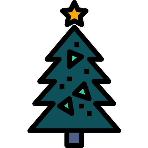 árbol de navidad icono gratis