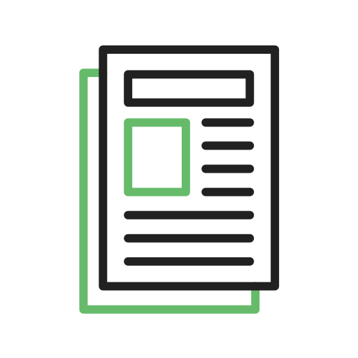 informe de noticias icono gratis