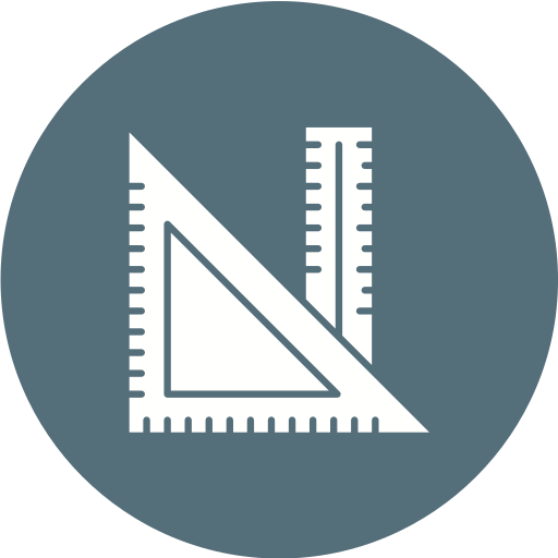 Set square Generic color fill icon