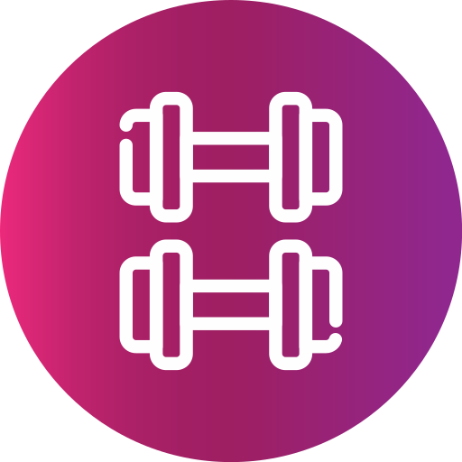 barra con pesas icono gratis