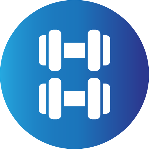 barra con pesas icono gratis