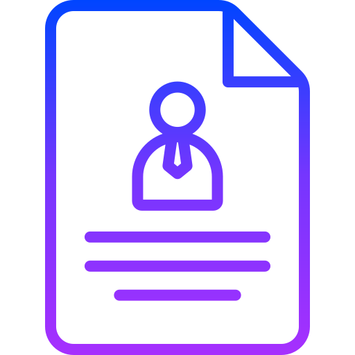 Curriculum vitae Generic gradient outline icon