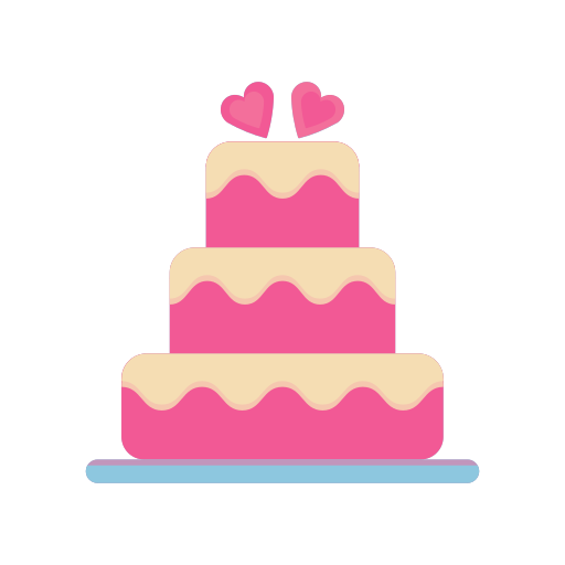 pastel de boda icono gratis