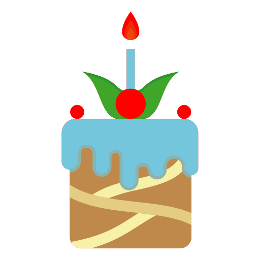 pastel de cumpleaños icono gratis