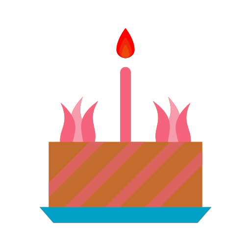 pastel de cumpleaños icono gratis