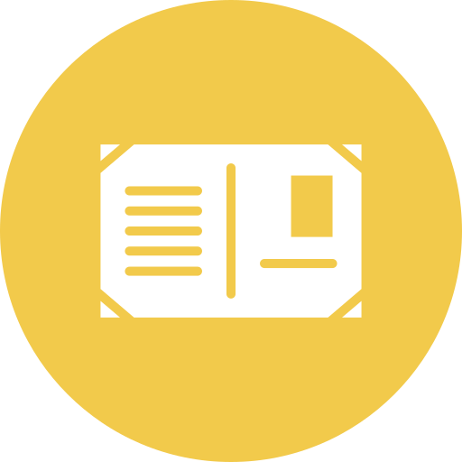 엽서 무료 아이콘