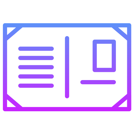 엽서 무료 아이콘