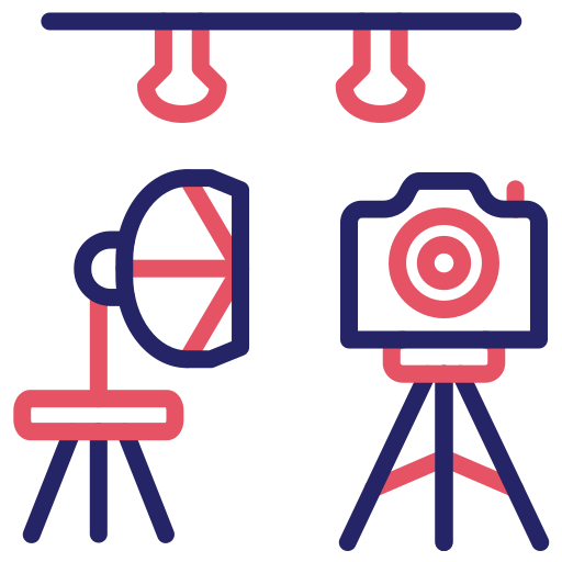 estudio fotográfico icono gratis