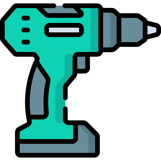 Cordless Drill Free Construction And Tools Icons