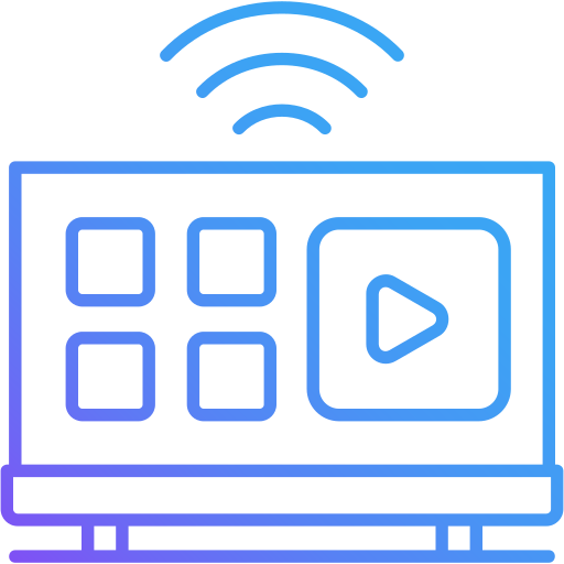 televisión inteligente icono gratis