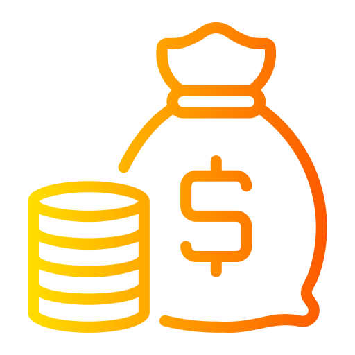 bolsa de dinero icono gratis
