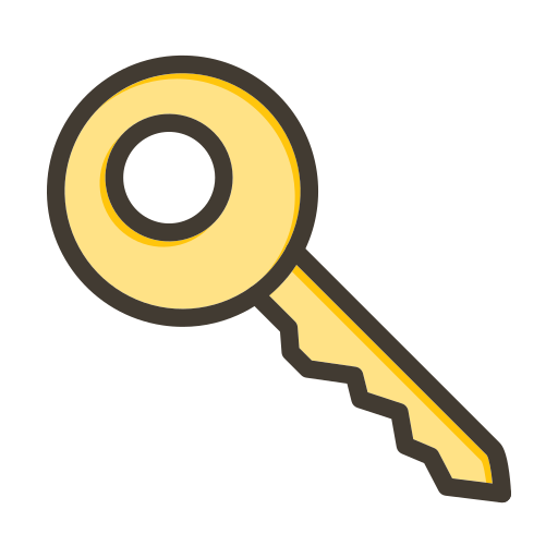 Key Generic color lineal-color icon