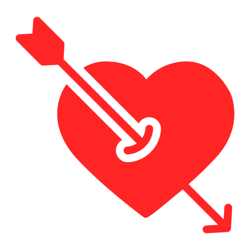 Cupid arrow Generic color fill icon