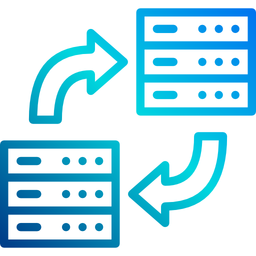 transferencia de datos icono gratis