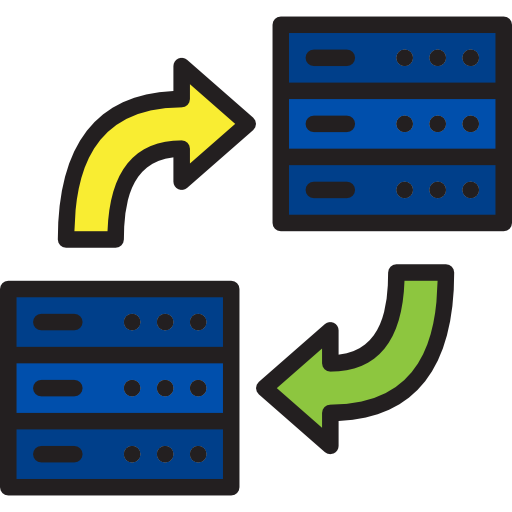 transferencia de datos icono gratis