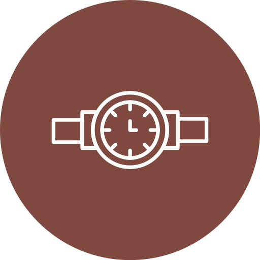 reloj de pulsera icono gratis