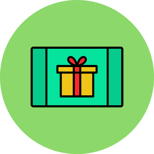 Gift card free icon