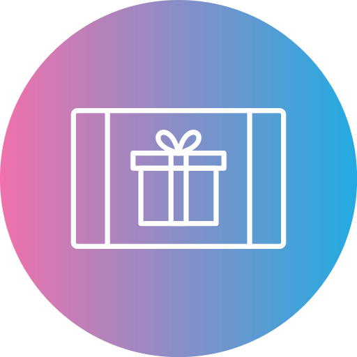 tarjeta de regalo icono gratis