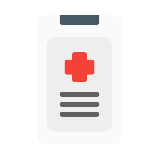 informe médico icono gratis