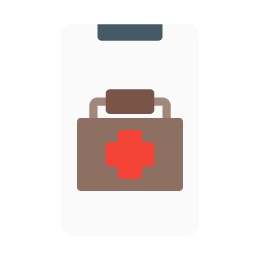 atención sanitaria en línea icono gratis