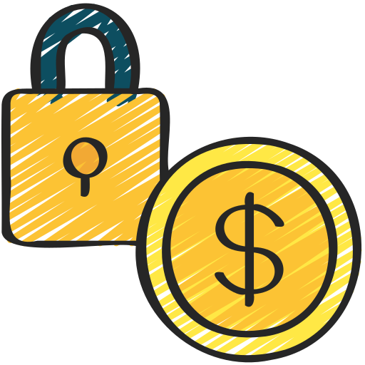 seguridad financiera icono gratis