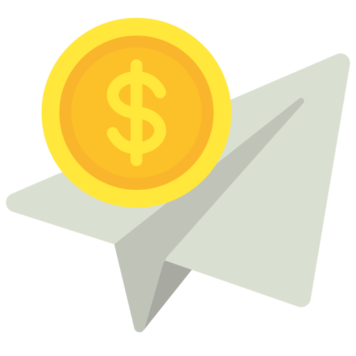 enviar dinero icono gratis