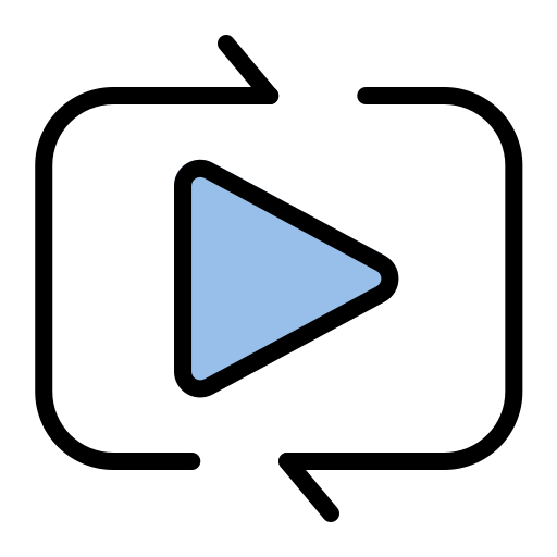 repetición icono gratis