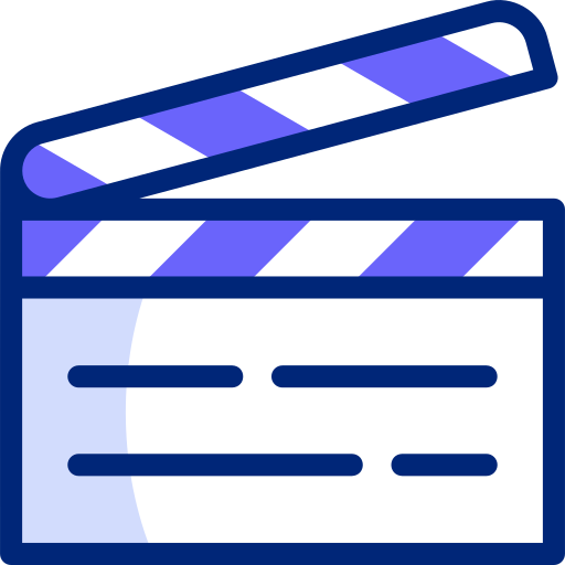 Clapperboard free icon