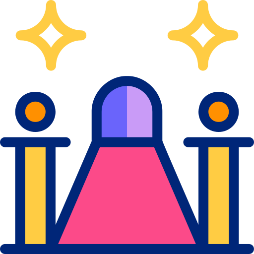 Red carpet free icon