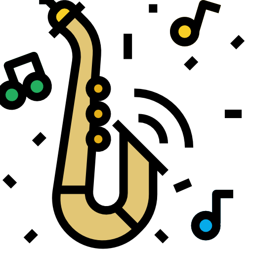 saxofón icono gratis