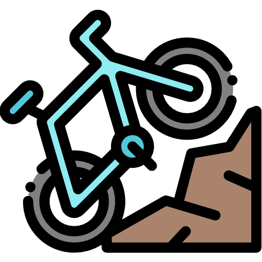 bicicleta de montaña icono gratis