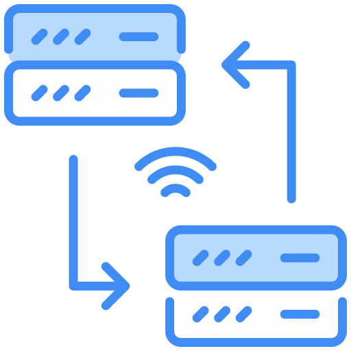 transferencia de datos icono gratis