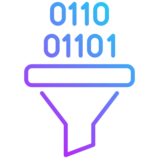 filtro de datos icono gratis