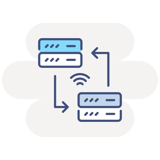 transferencia de datos icono gratis