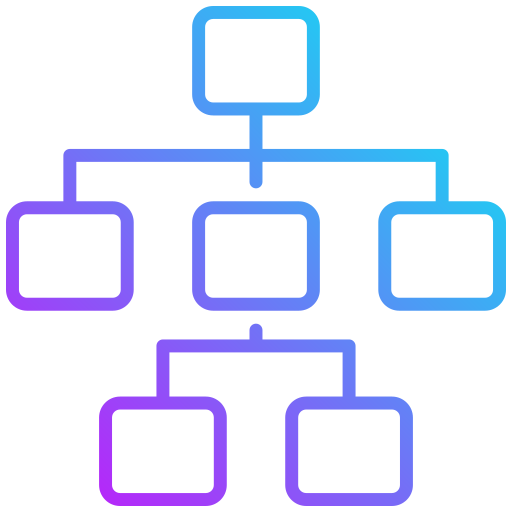 diagrama de flujo icono gratis