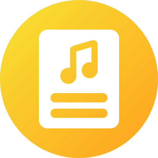 letras de canciones icono gratis