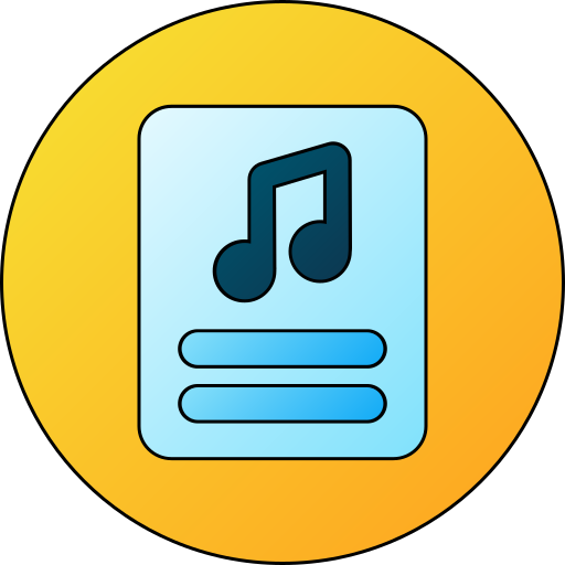 letras de canciones icono gratis