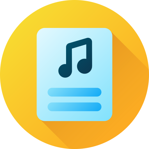 letras de canciones icono gratis