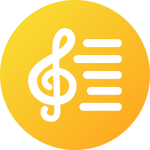 letras de canciones icono gratis