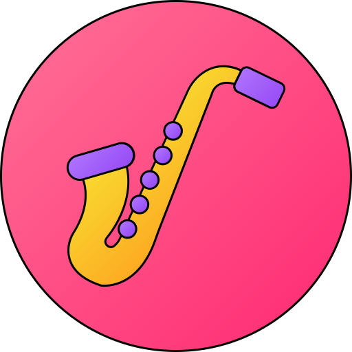 saxofón icono gratis