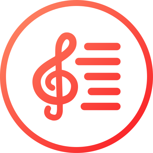 letras de canciones icono gratis