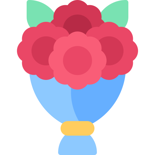 ramo de flores icono gratis