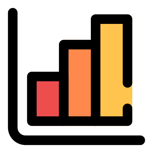 gráfico de barras icono gratis