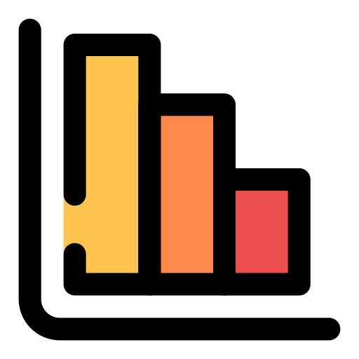 gráfico de barras icono gratis