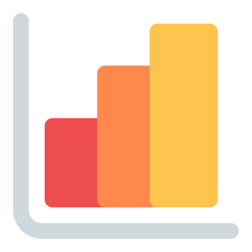 gráfico de barras icono gratis