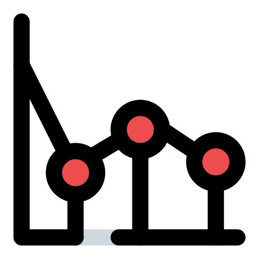 gráfico de linea icono gratis