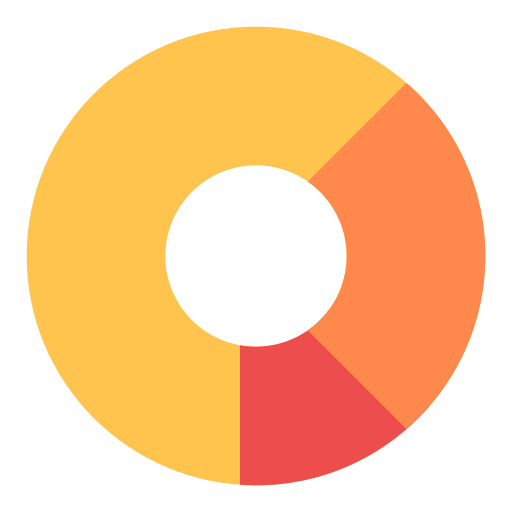 Donut chart - Free business and finance icons