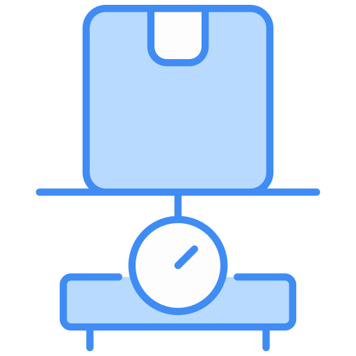Parcel weight free icon
